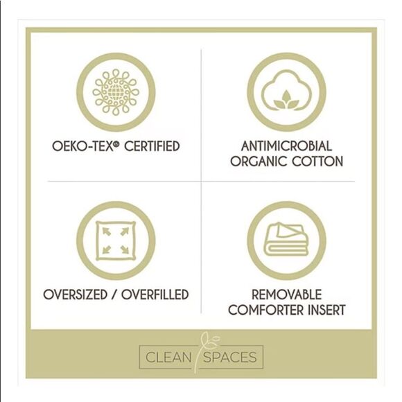 Clean Space 5 Piece Twin Comforter Set. Color: Red - Picture 5 of 6